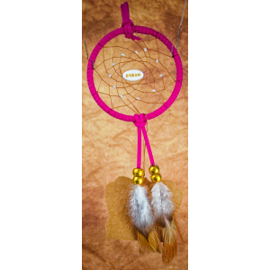 Item 89: Small 3inch Dream Catcher - Pink - DREAM