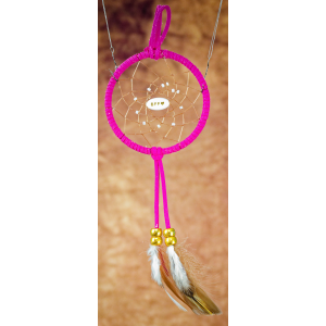 184 Small 3" Dream Catcher - pink - BFF center