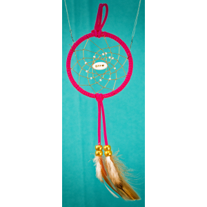 184 Small 3" Dream Catcher - pink - BFF center