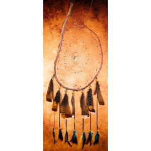 Huge Branch Dreamcatcher, with a Labradorite gemstone Spider