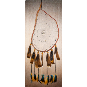 Huge Branch Dreamcatcher, with a Labradorite gemstone Spider