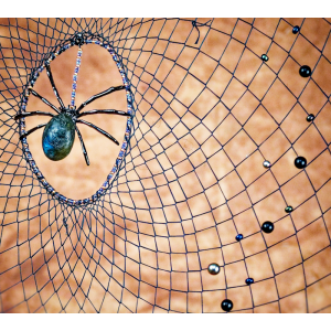 Huge Branch Dreamcatcher, with a Labradorite gemstone Spider