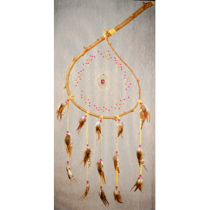 Item 206: Cedar Branch - Spider central - Pink-Purple-Gold colours
