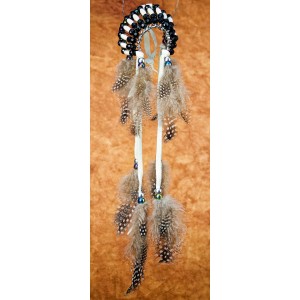Item 228: Headdress - Black and silver - Car or Truck Charm - Size Large