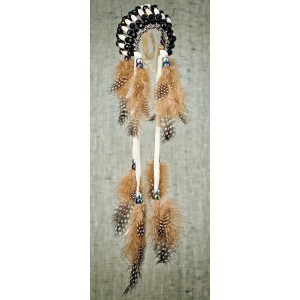 Item 228: Headdress - Black and silver - Car or Truck Charm - Size Large