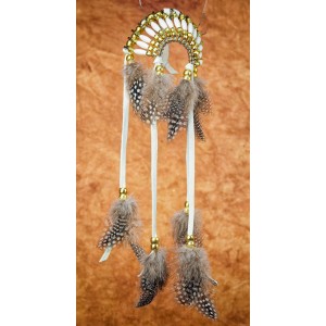 Item 229: Headdress  Golden - Car or Truck Charm - Size Large