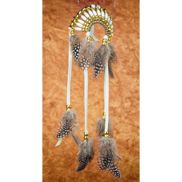Item 229: Headdress  Golden - Car or Truck Charm - Size Large