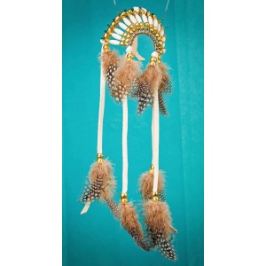 Item 229: Headdress  Golden - Car or Truck Charm - Size Large