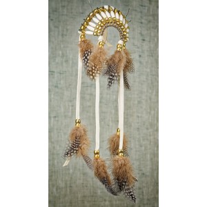 Item 229: Headdress  Golden - Car or Truck Charm - Size Large