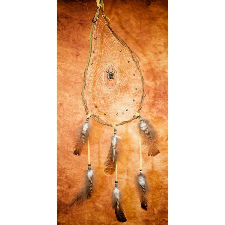 Item 224: One of a Kind (collection) Black spider centre - Glass beads in webbing