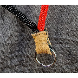Item 213 - Hand-beaded  Medicine wheel Lanyard -