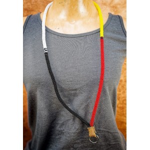 Item 213 - Hand-beaded  Medicine wheel Lanyard -