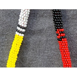 item 214 - Medicine wheel Wristlet - Hand-beaded