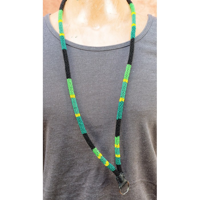 Item 217: Lanyard - Green, Black, Yellow