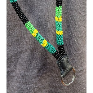 Item 217: Lanyard - Green, Black, Yellow