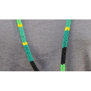 Item 217: Lanyard - Green, Black, Yellow