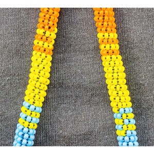 Item 220: Wristlet - Blue Turquoise - Yellow - Orange