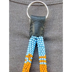Item 220: Wristlet - Blue Turquoise - Yellow - Orange