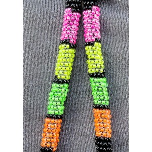 Item 238: Wristlet - Black and Neon