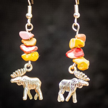 Item 232: Moose and Mookite earrings